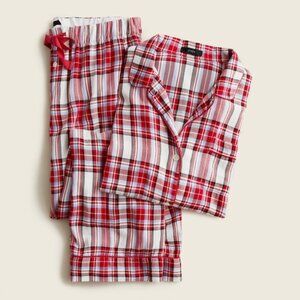New! J Crew Sz. S  Flannel long-sleeve pajama set in vintage plaid NWT